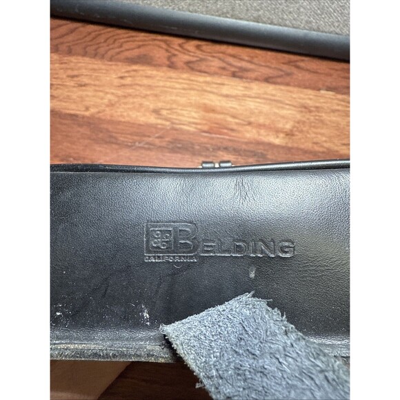 Vintage Belding Califorina Black Leather Saddle Bag Camera Case Style #3 - Picture 9 of 9